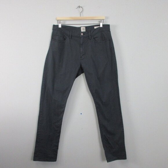 Flint and Tinder Slim Fit Men's Pants 34 Black Chino Cotton Stretch Casual 438 - Picture 1 of 13